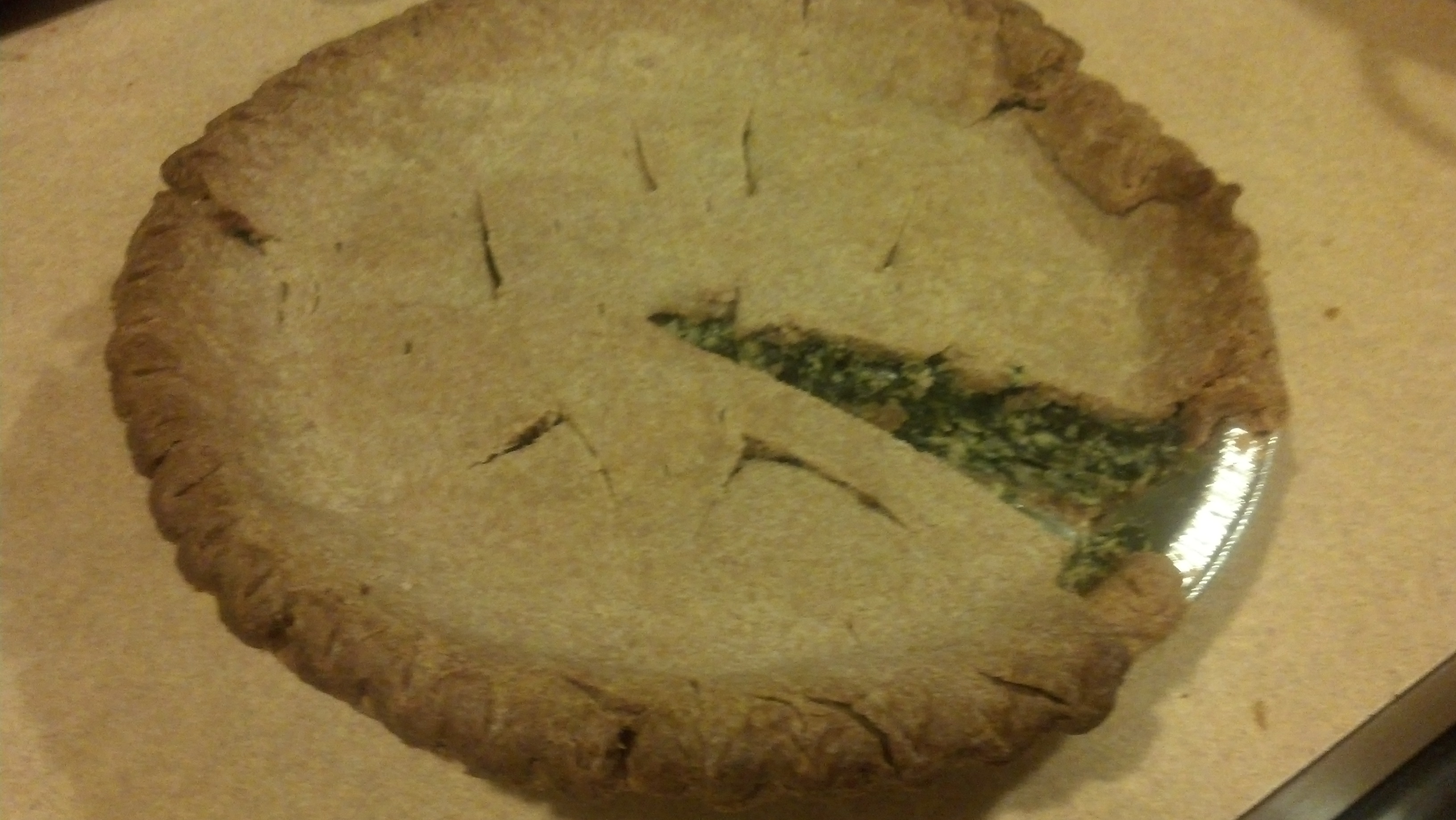 Finshed Spinach Quiche