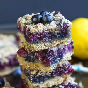 Blueberry oat bars
